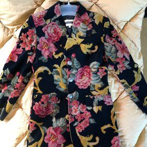 VINTAGE PARIS FASHION - Floral Votre Nom tailored blazer, size 2